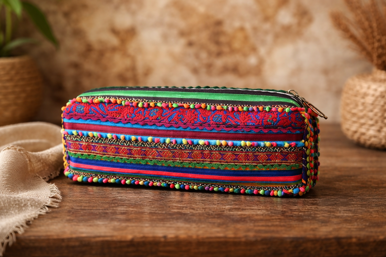 Hari Jari Rectangular Pouch
