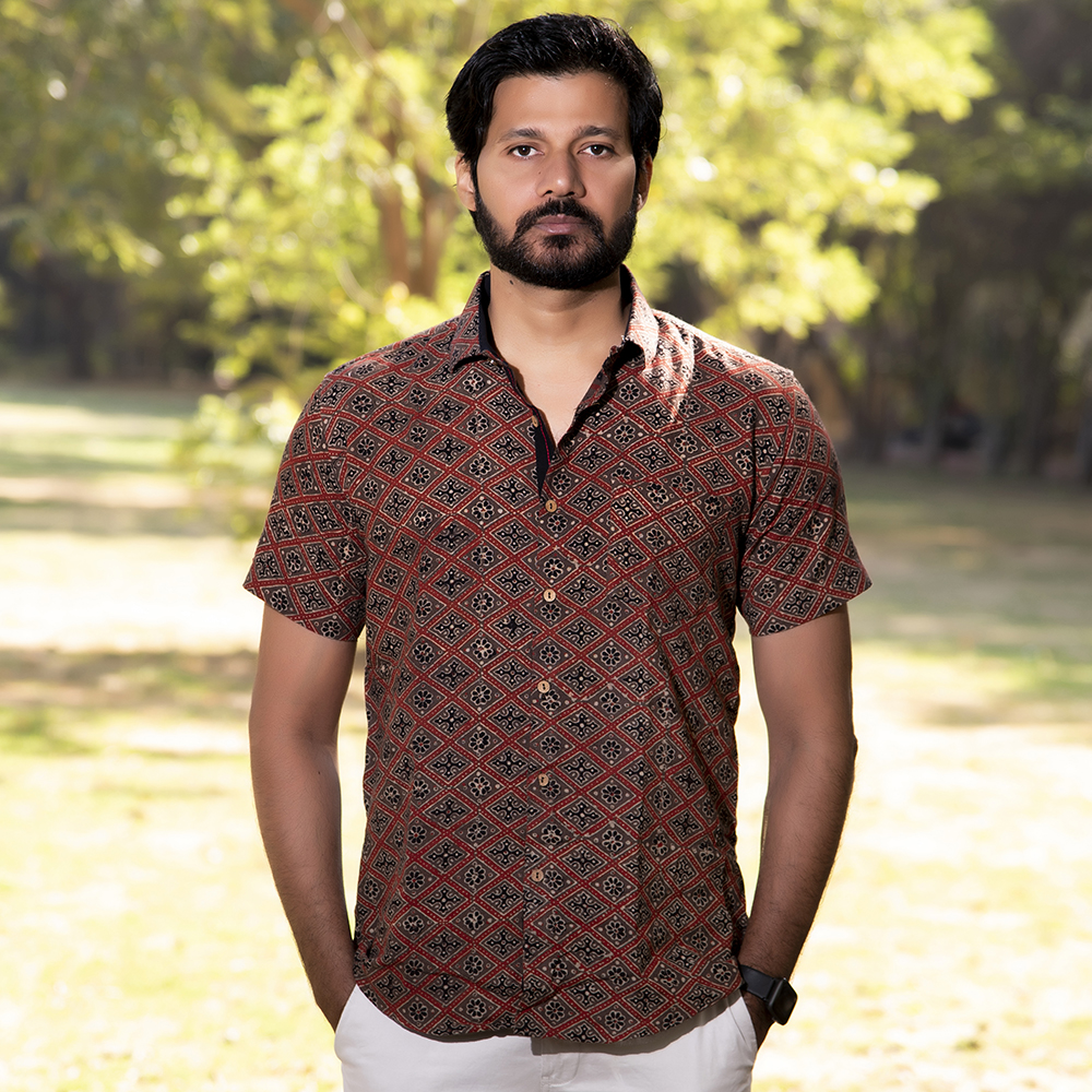 Kala Cotton Ajrakh Shirt