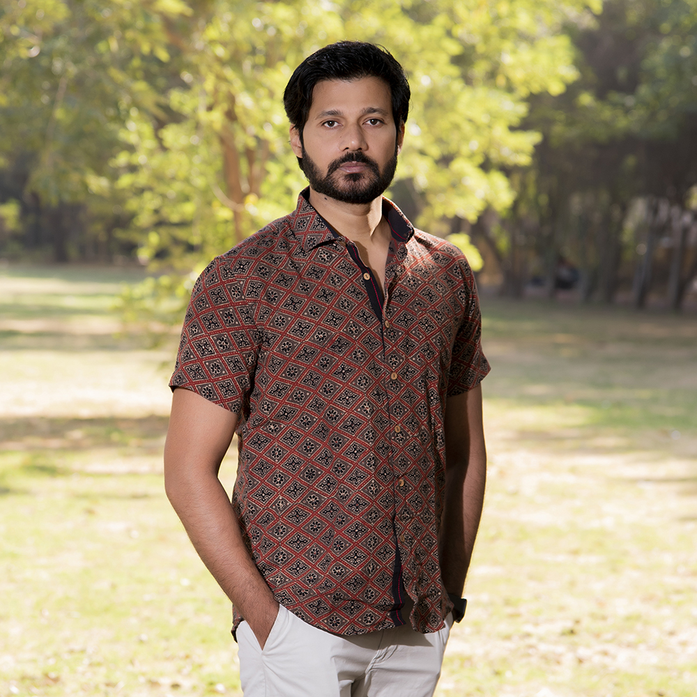 Kala Cotton Ajrakh Shirt - Image 2