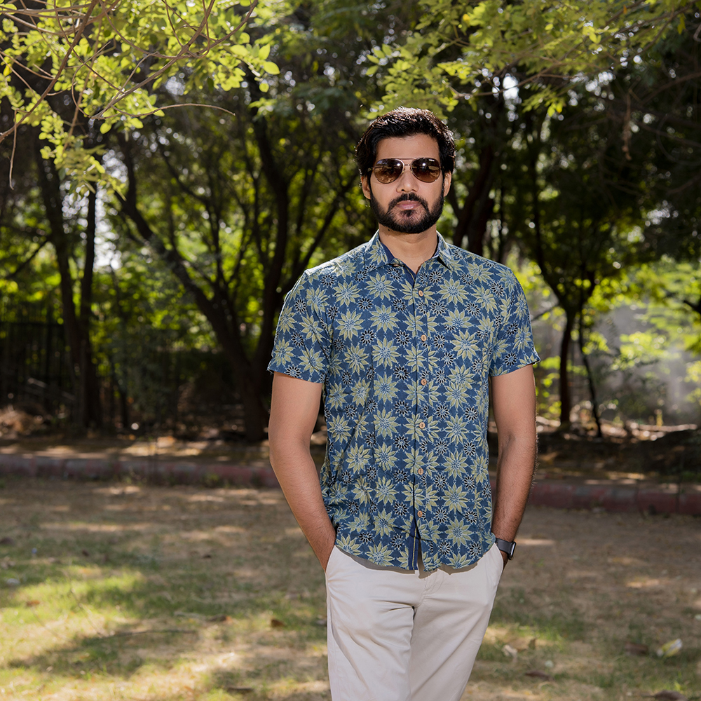 Kala Cotton Ajrakh Shirt
