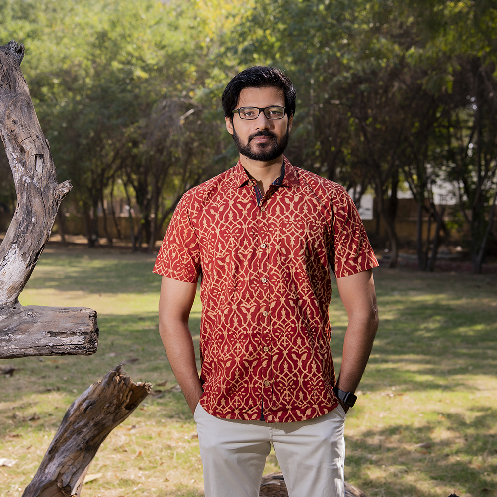 Kala Cotton Ajrakh Shirt