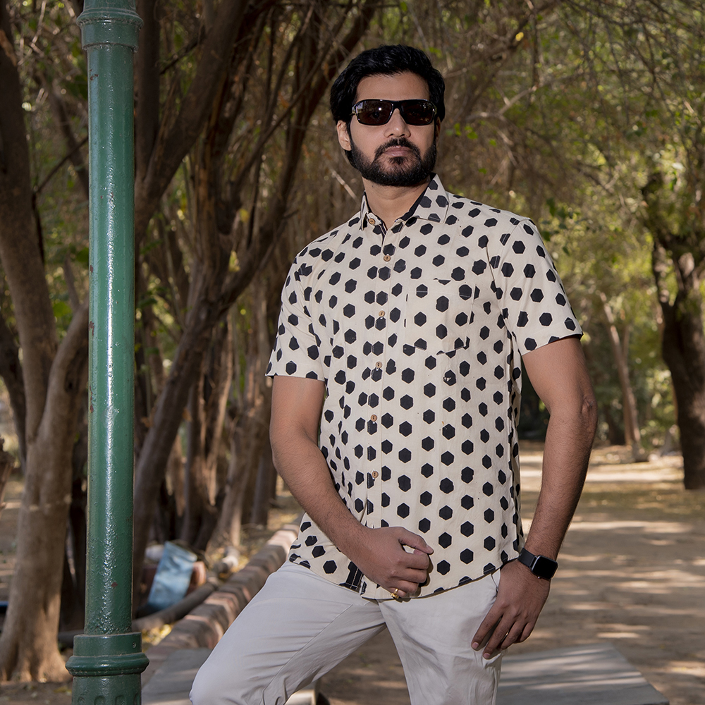 Kala Cotton Ajrakh Shirt