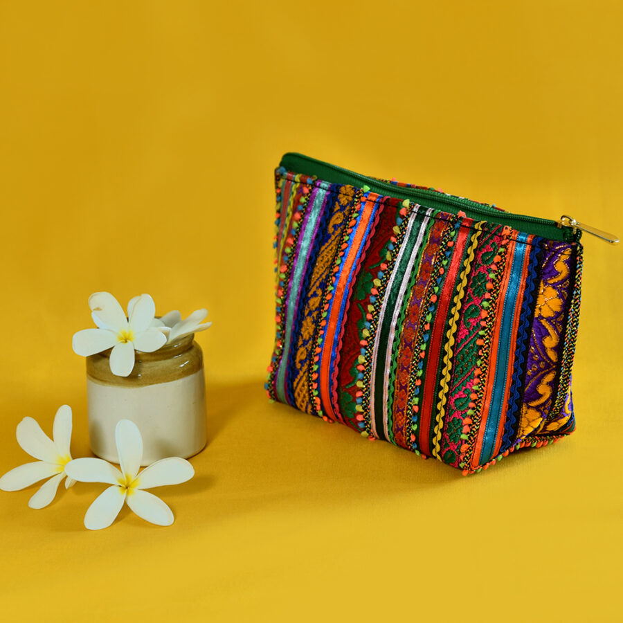 Pabi Multipurpose Kutch Embroidered Pouch - Image 2