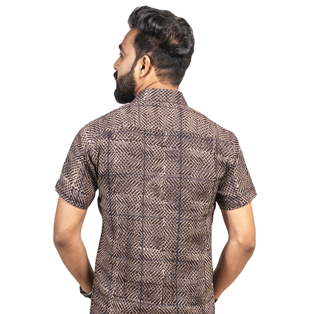 Kala Cotton Ajrakh Shirt - Image 4