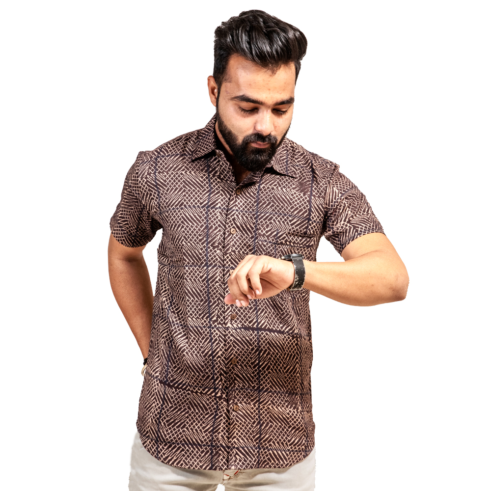Kala Cotton Ajrakh Shirt