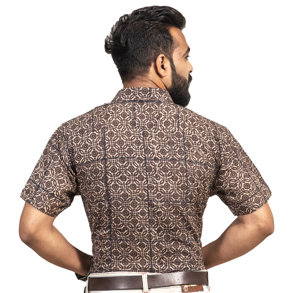 Kala Cotton Ajrakh Shirt - Image 4