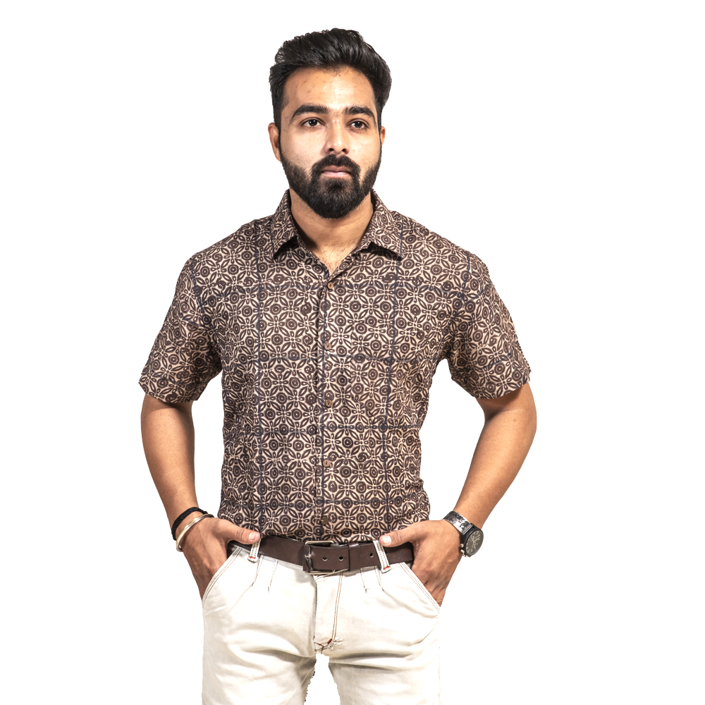 Kala Cotton Ajrakh Shirt