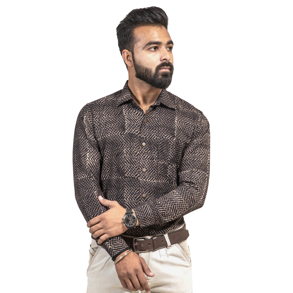 Kala Cotton Ajrakh Shirt