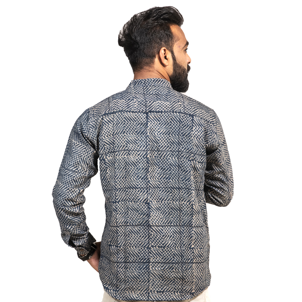 Kala Cotton Ajrakh Shirt - Image 4