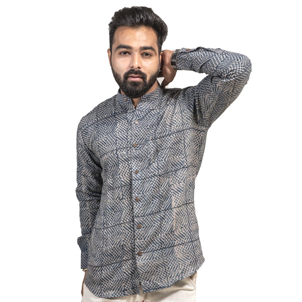 Kala Cotton Ajrakh Shirt