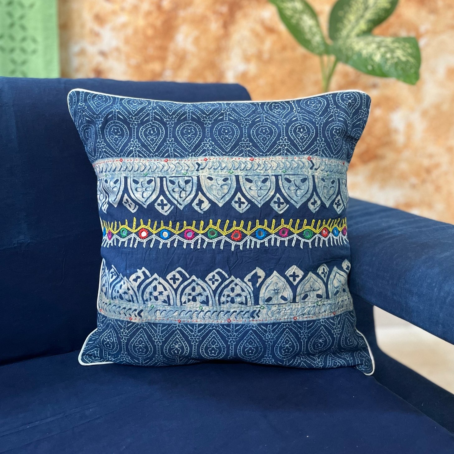 Ajrakh Cushion Cover Set - Image 2