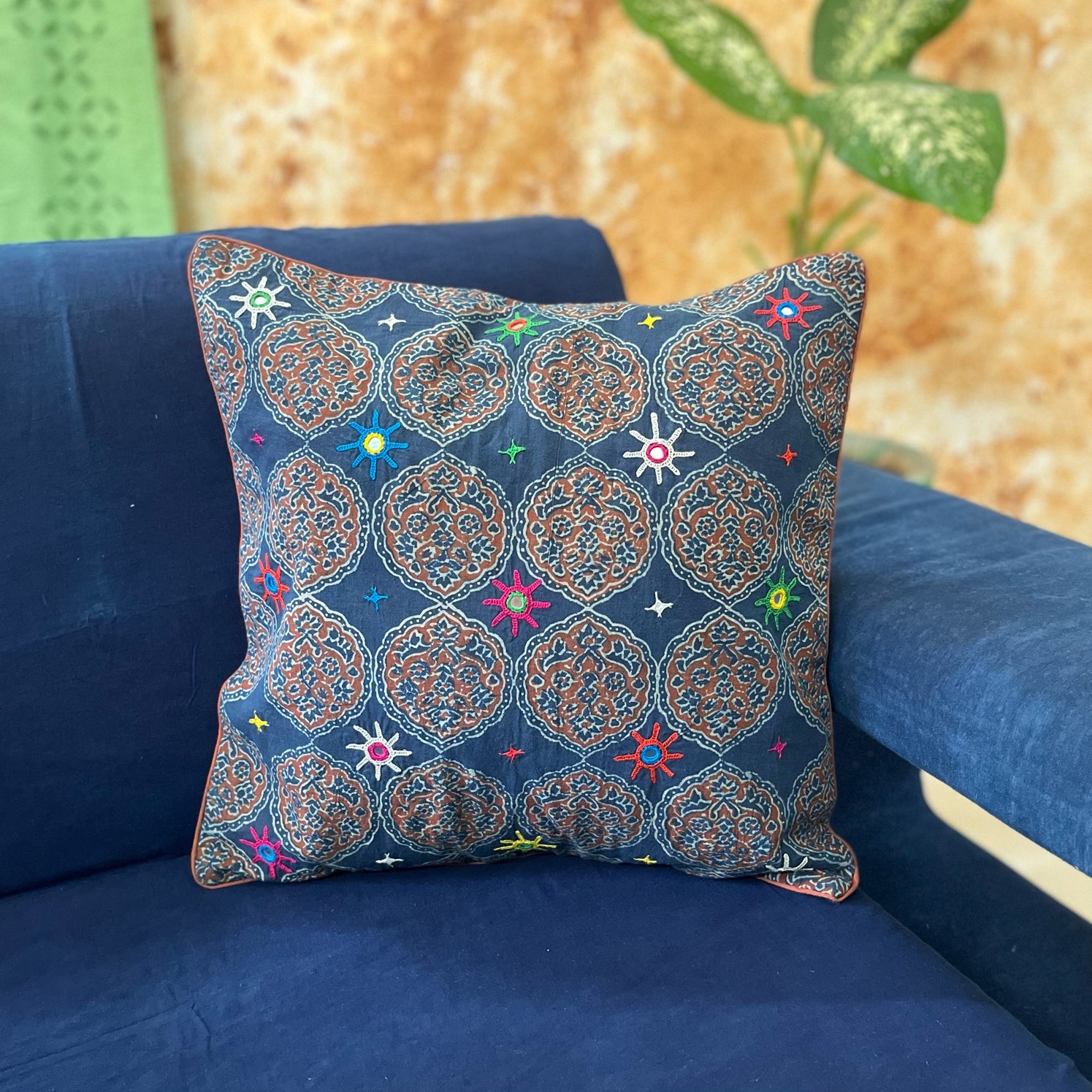 Ajrakh Cushion Cover - Image 3