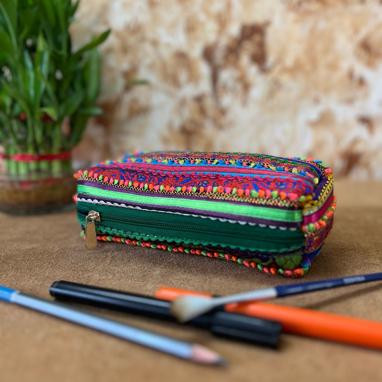 DIY stamped pencil pouches – almost makes perfect
