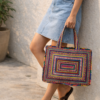 Hari Jari Art Rectangular Large Pabi Shoulder Bag