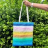 Upcycled Plastic Handwoven Tote Bag