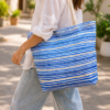 Upcycled plastic weaving bag