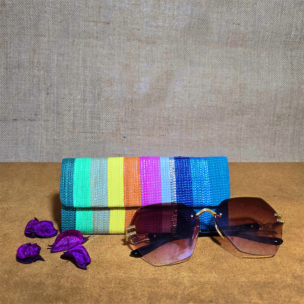 Multicolour EcoCraft Raji Goggle Box: Upcycled Elegance - Pabiben