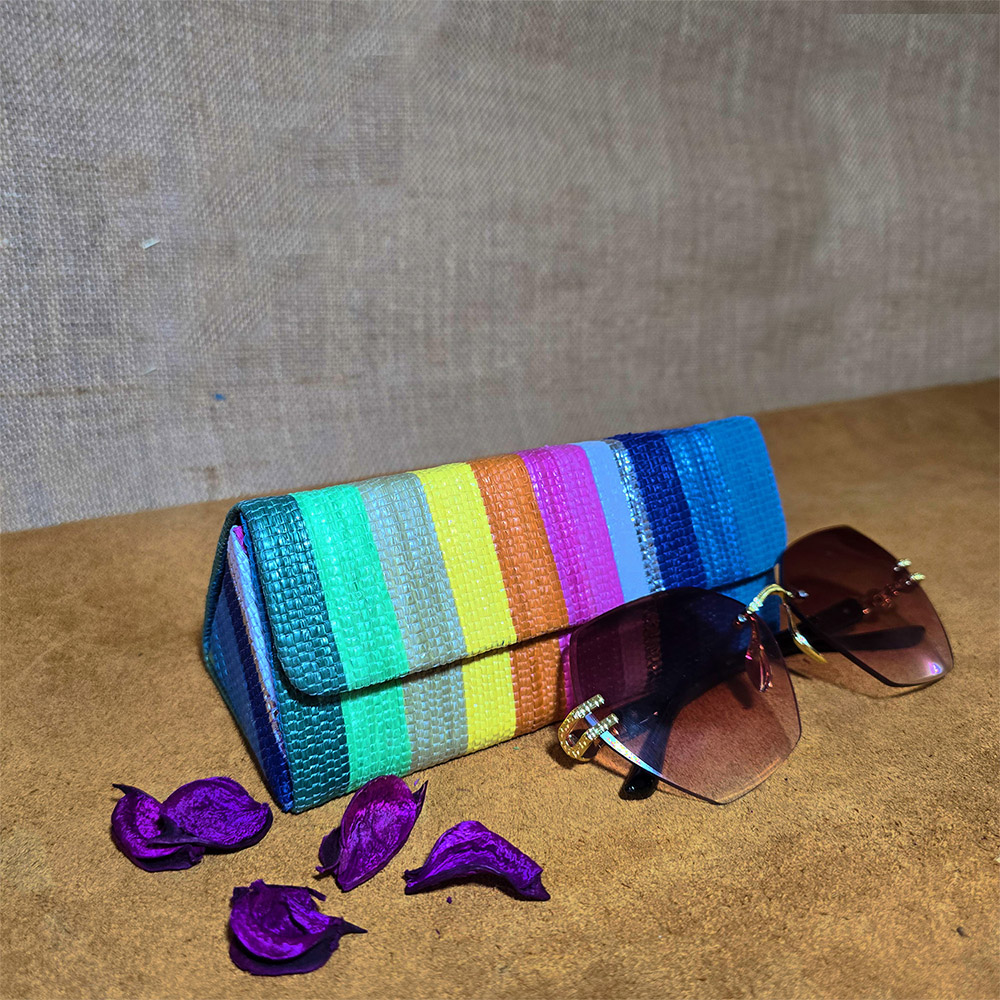 Multicolour EcoCraft Raji Goggle Box: Upcycled Elegance - Pabiben