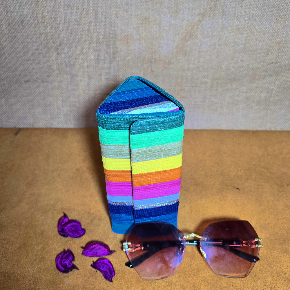 Multicolour EcoCraft Raji Goggle Box: Upcycled Elegance - Pabiben