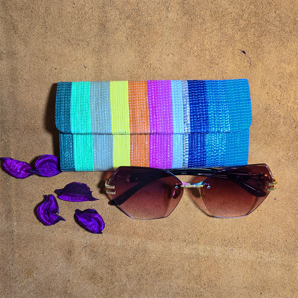 Multicolour EcoCraft Raji Goggle Box: Upcycled Elegance - Pabiben