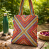 Hari Jari Art Pabi Rectangular Tote Bag