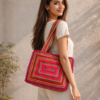 Hari Jari Art Rectangular Large Pabi Bag
