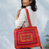 Hari Jari Art Rectangular Large Pabi Bag