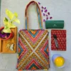 Hari Jari Art Pabi Rectangular Tote Bag