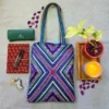 Hari Jari Art Pabi Rectangular Tote Bag