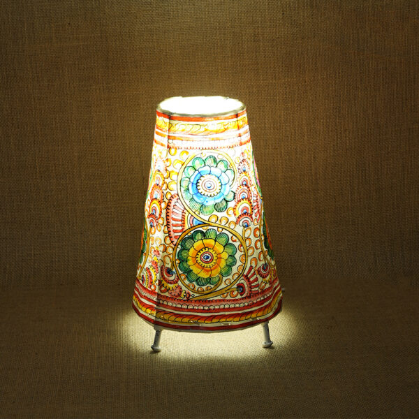 Floral Leather Lamp