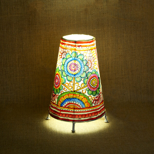 Floral Leather Lamp