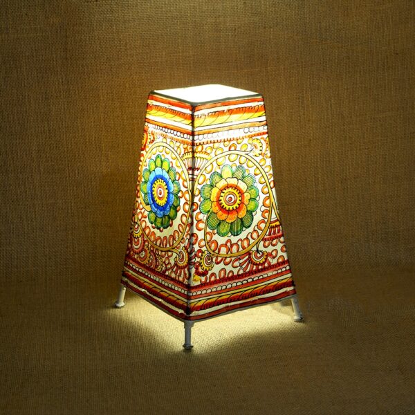 Floral Leather Lamp