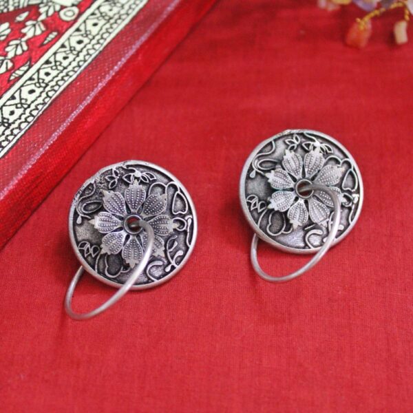 Oxidised German Silver Earrings
