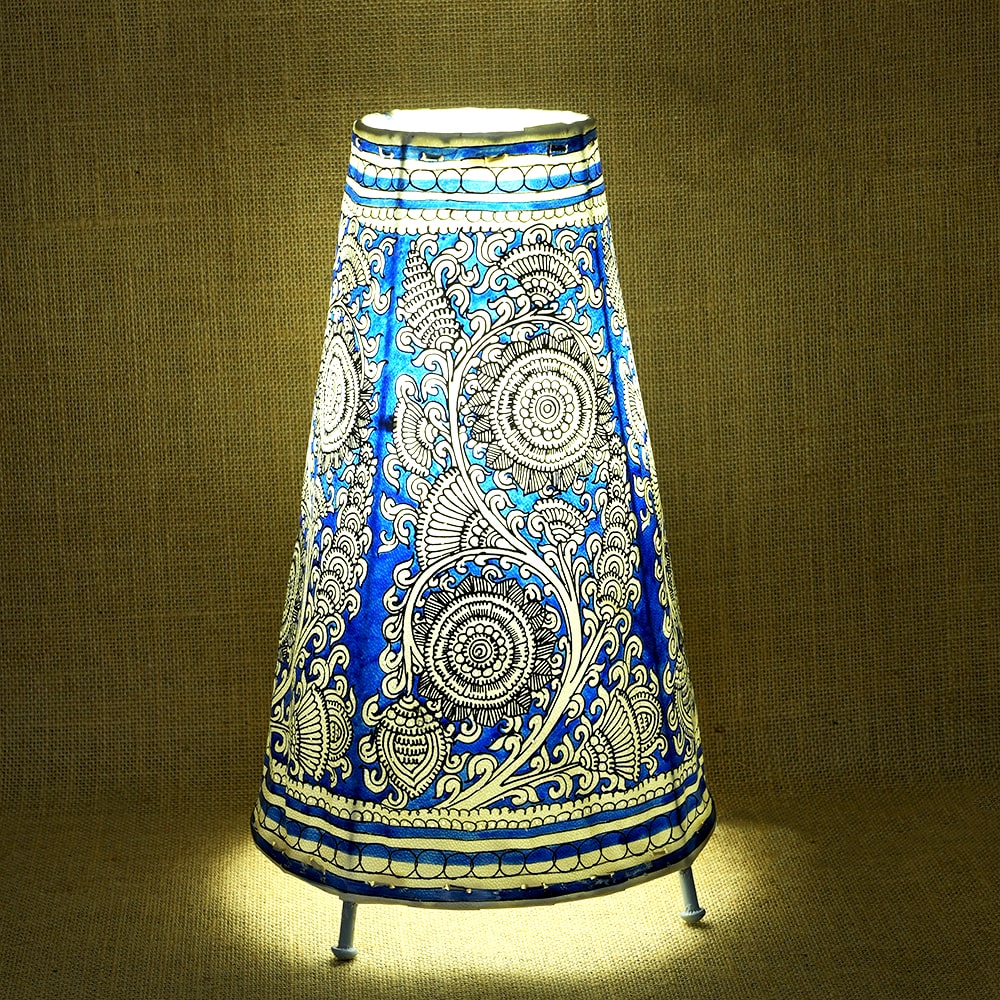 Floral Leather Lamp