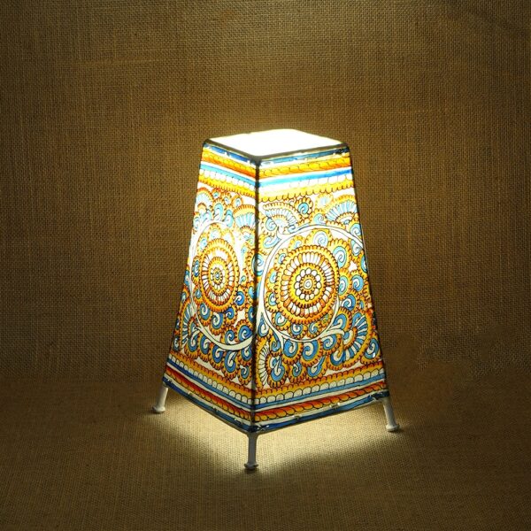 Floral Leather Lamp