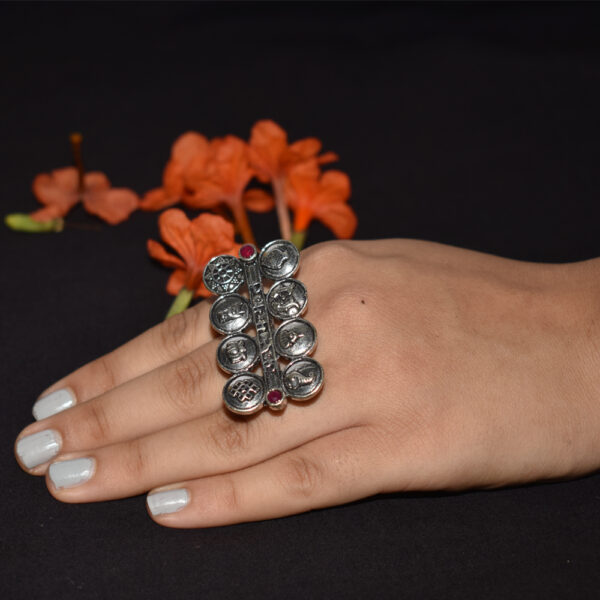 Oxidised German Silver Ring