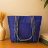 Blue tote bag