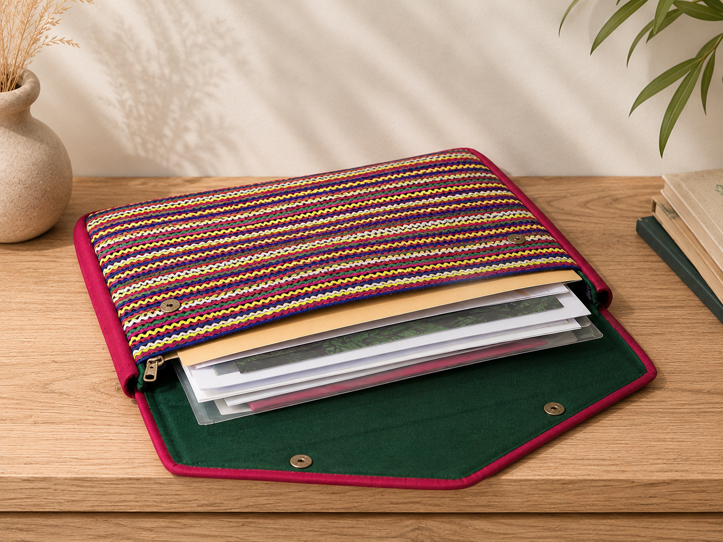 laptop and file cover